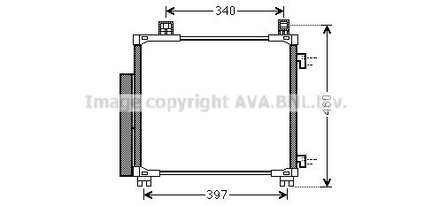 AVA QUALITY COOLING Конденсатор, кондиционер TOA5578D